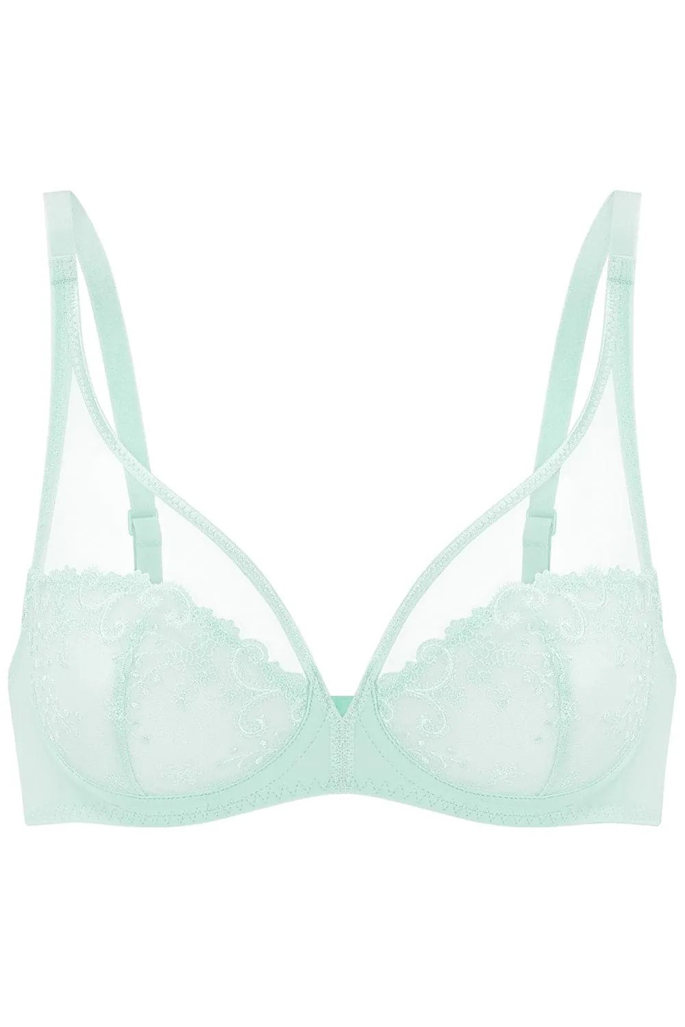 Délice Sea Green Plunge Bra