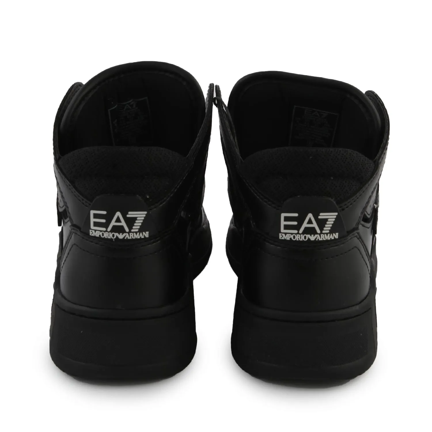 Ea7 Black Unisex Sneaker With White Ea7 Logos