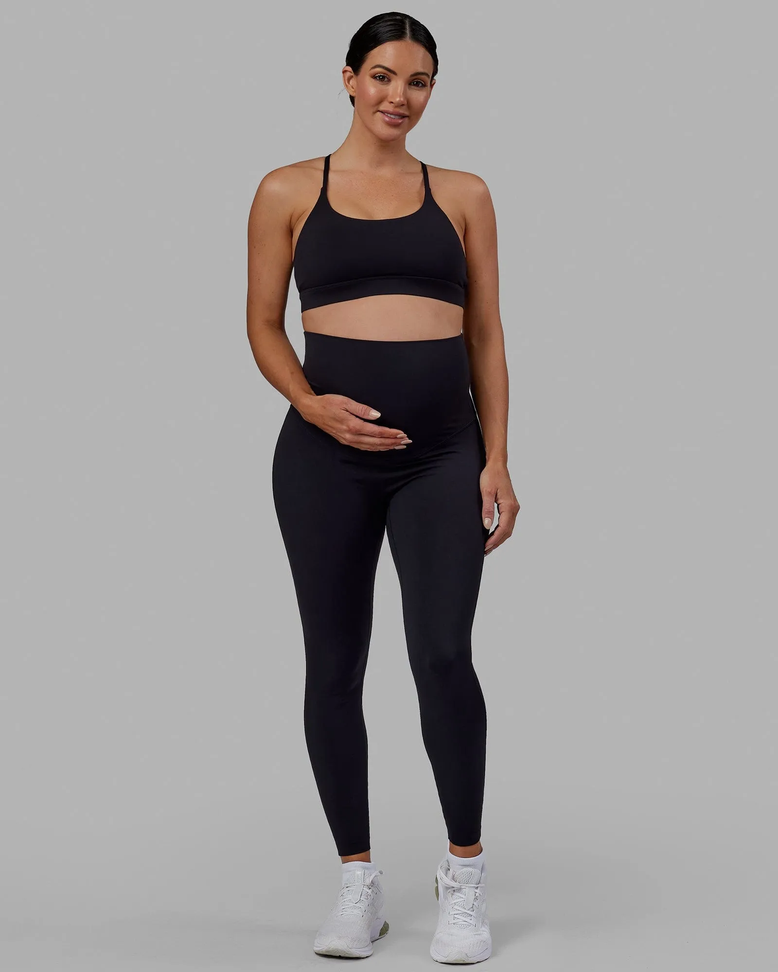 Elixir Full Length Maternity Leggings - Black