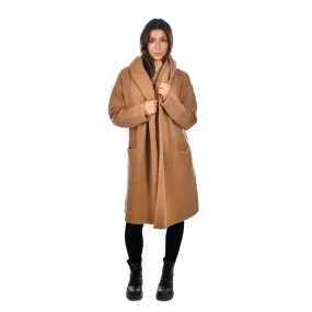 Gabby hooded Coatigan | Camel