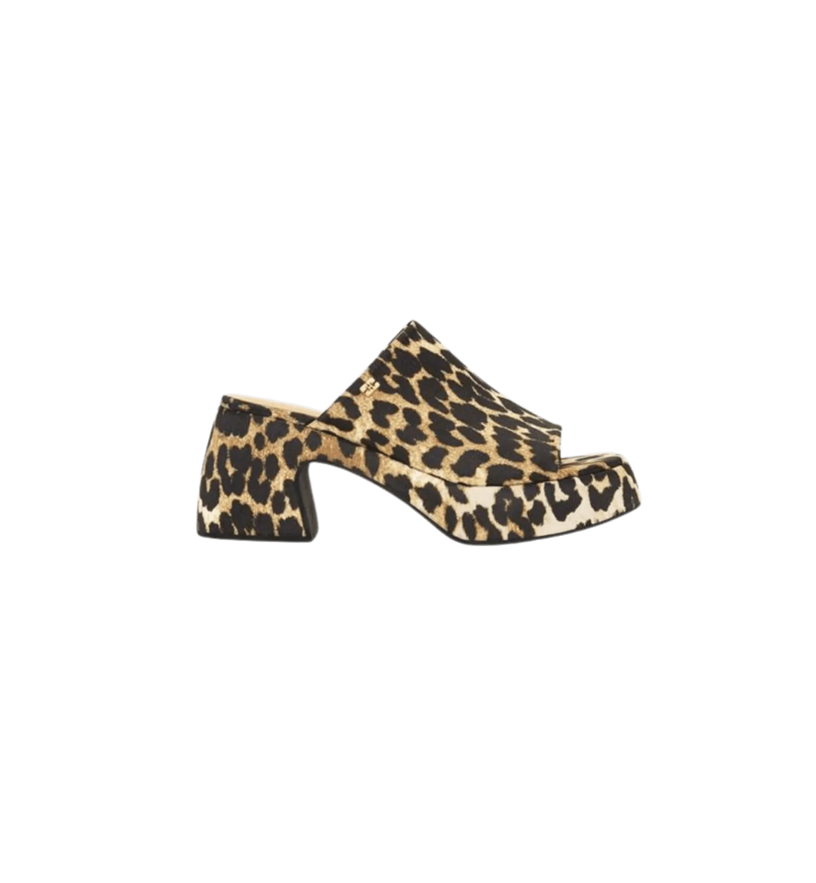 GANNI Leopard Butterfly Platform Sandals