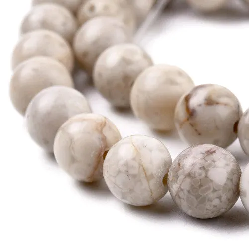 Gemstone Beads, Maifanite/Maifan Stone, Natural, Round, 8mm