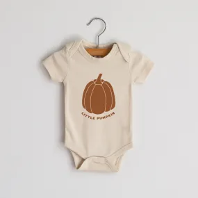 Gladfolk Little Pumpkin Cream Organic Baby Bodysuit