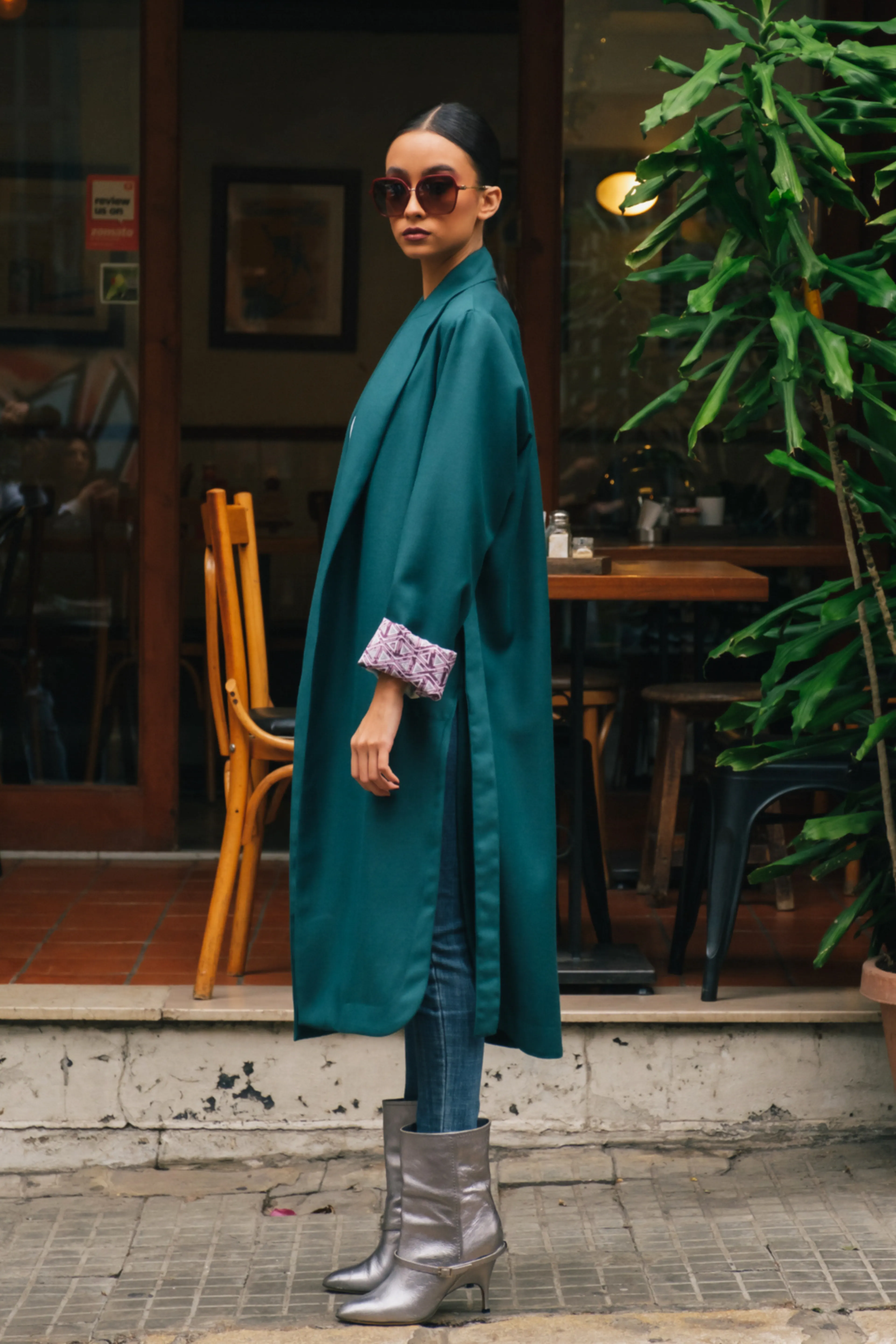 Green Oversized Coat