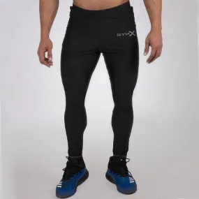 GymX Pitch Black Compression Bottom (Dry fit, Pocket Zips)- Sale