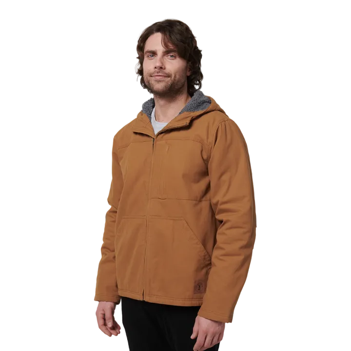 Hard Yakka Y06744 Heritage Canvas Hood Jacket Dark Tan