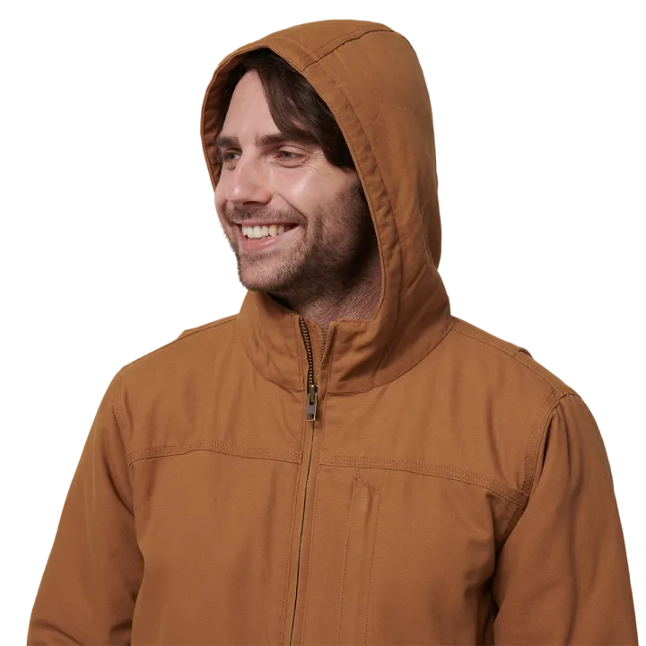 Hard Yakka Y06744 Heritage Canvas Hood Jacket Dark Tan