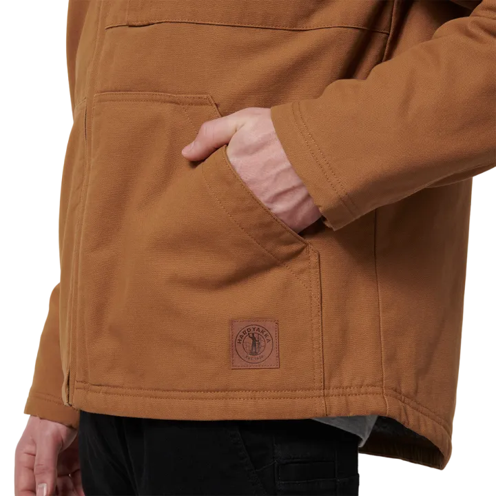 Hard Yakka Y06744 Heritage Canvas Hood Jacket Dark Tan