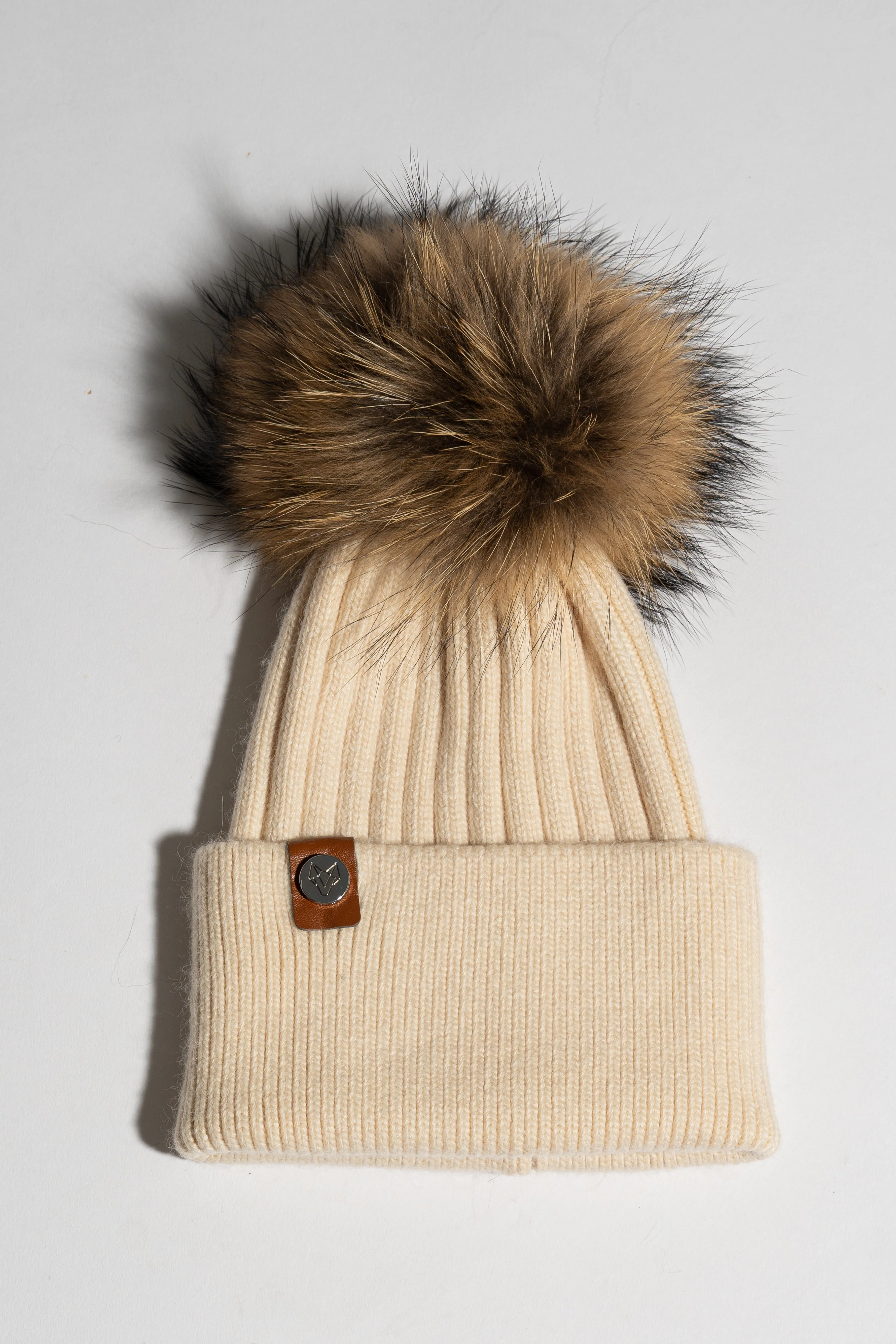 Harley Pom Pom Hat - Almond