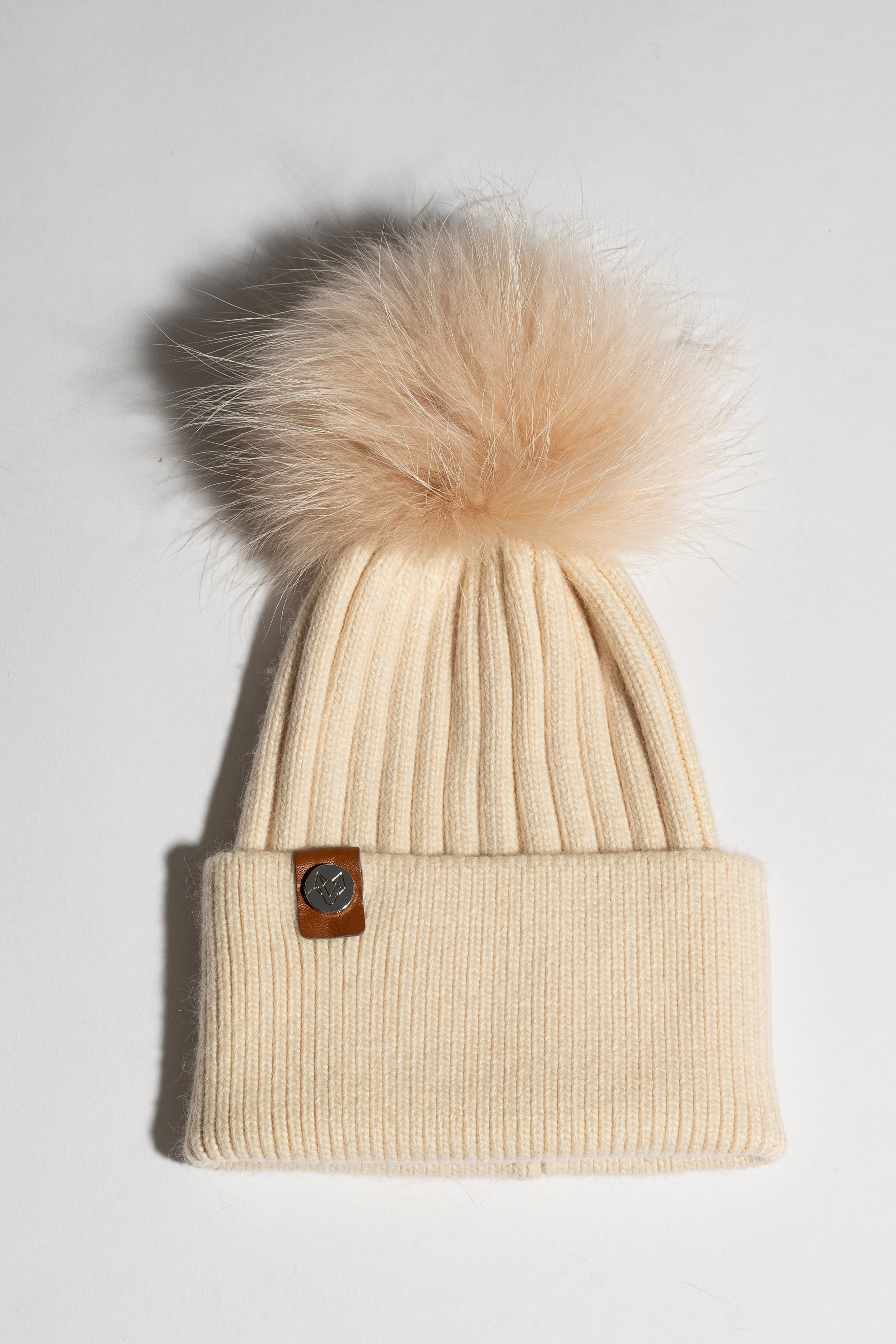 Harley Pom Pom Hat - Almond