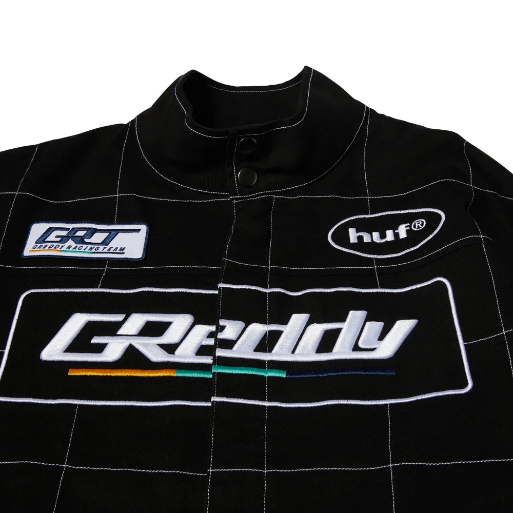 HUF X GREDDY RACING TEAM JACKET // BLACK