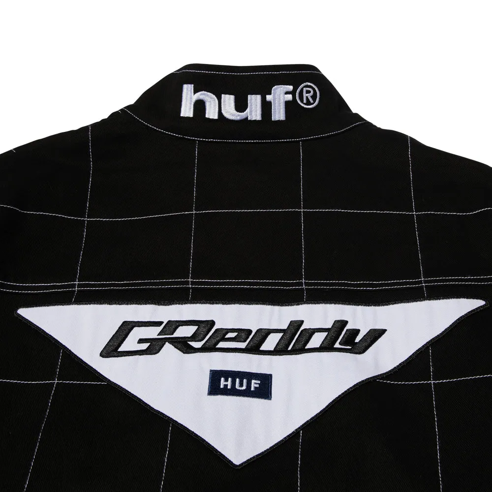 HUF X GREDDY RACING TEAM JACKET // BLACK