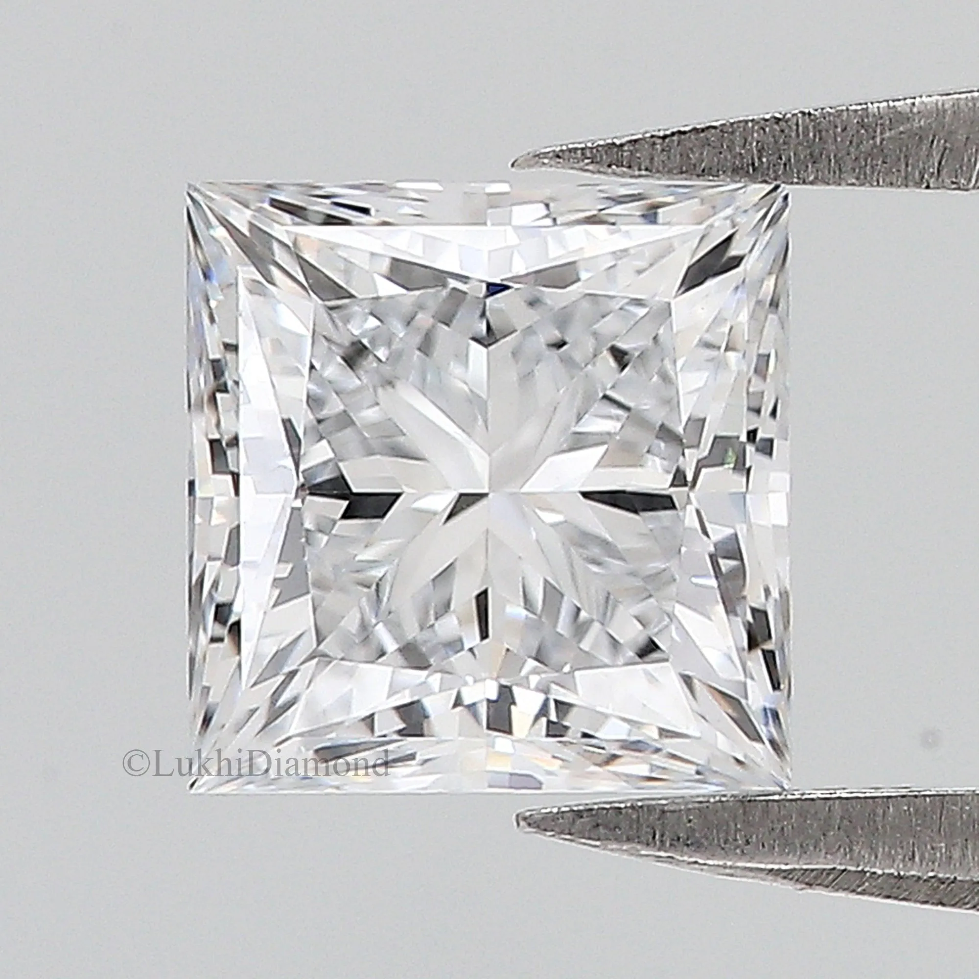 IGI Certified 1 Ct, 1.5 Ct, 2 Ct, 2.5 Ct, 3 Ct Princess Brilliant Cut Lab Grown Diamond Lab Created Loose Diamond for Engagement