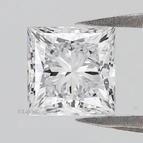 IGI Certified 1 Ct, 1.5 Ct, 2 Ct, 2.5 Ct, 3 Ct Princess Brilliant Cut Lab Grown Diamond Lab Created Loose Diamond for Engagement