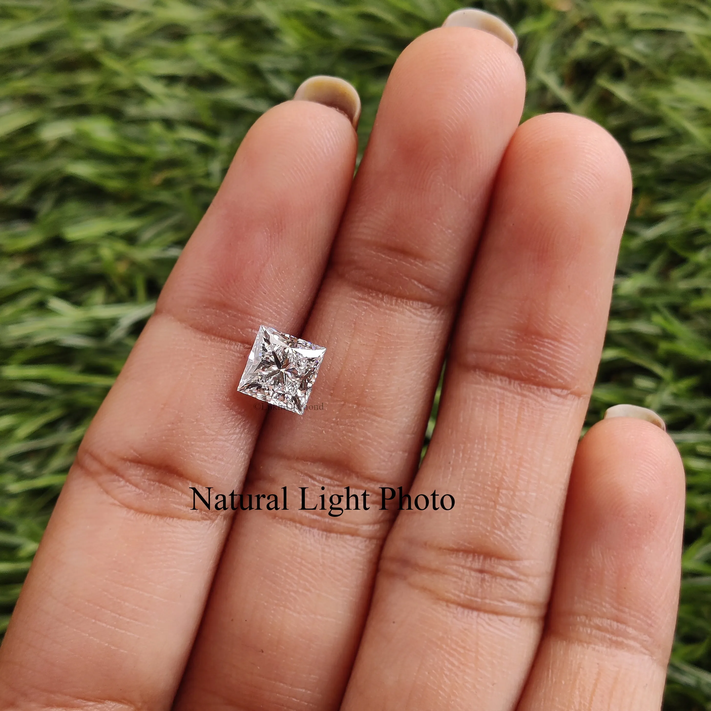 IGI Certified 1 Ct, 1.5 Ct, 2 Ct, 2.5 Ct, 3 Ct Princess Brilliant Cut Lab Grown Diamond Lab Created Loose Diamond for Engagement