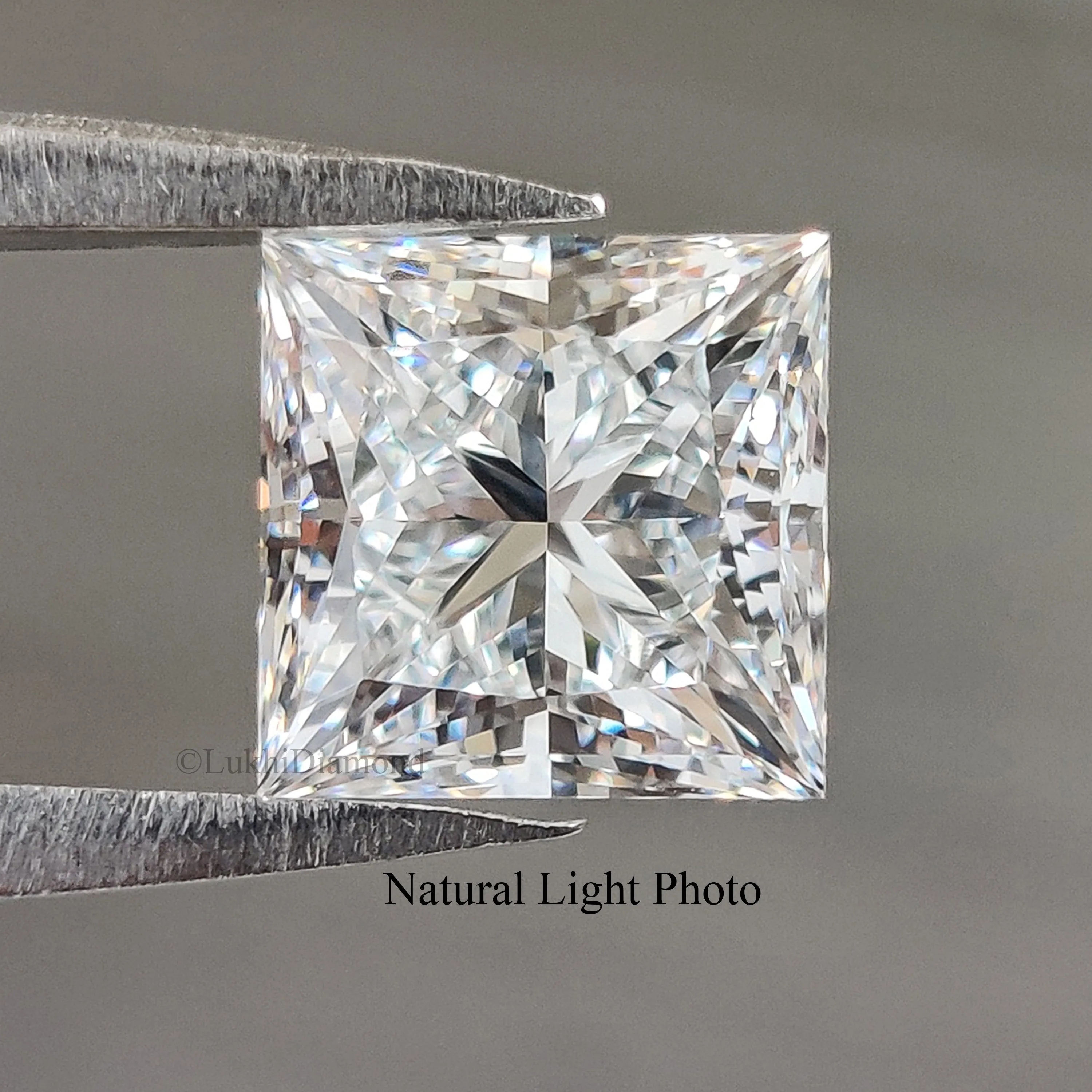 IGI Certified 1 Ct, 1.5 Ct, 2 Ct, 2.5 Ct, 3 Ct Princess Brilliant Cut Lab Grown Diamond Lab Created Loose Diamond for Engagement