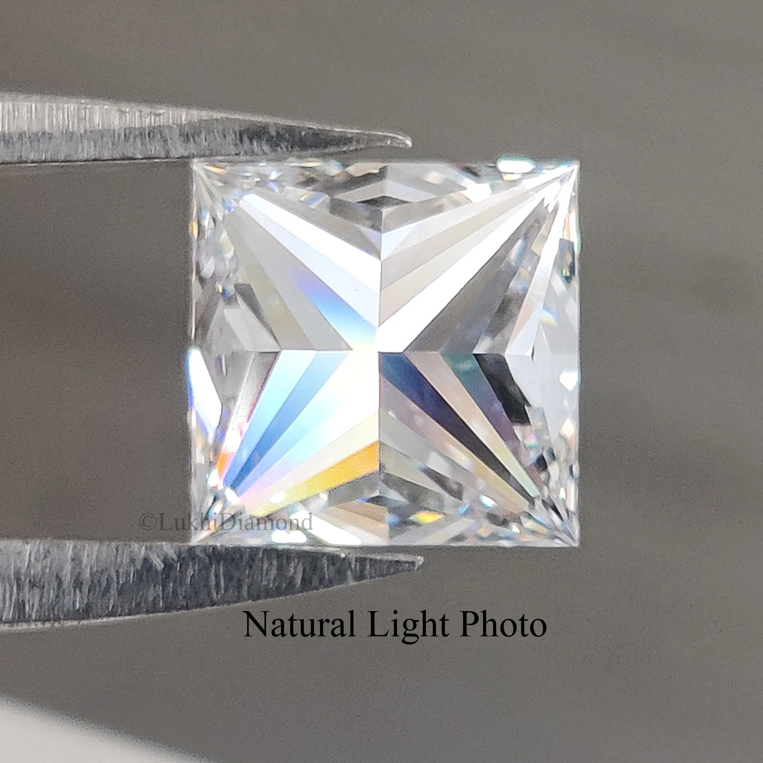 IGI Certified 1 Ct, 1.5 Ct, 2 Ct, 2.5 Ct, 3 Ct Princess Brilliant Cut Lab Grown Diamond Lab Created Loose Diamond for Engagement