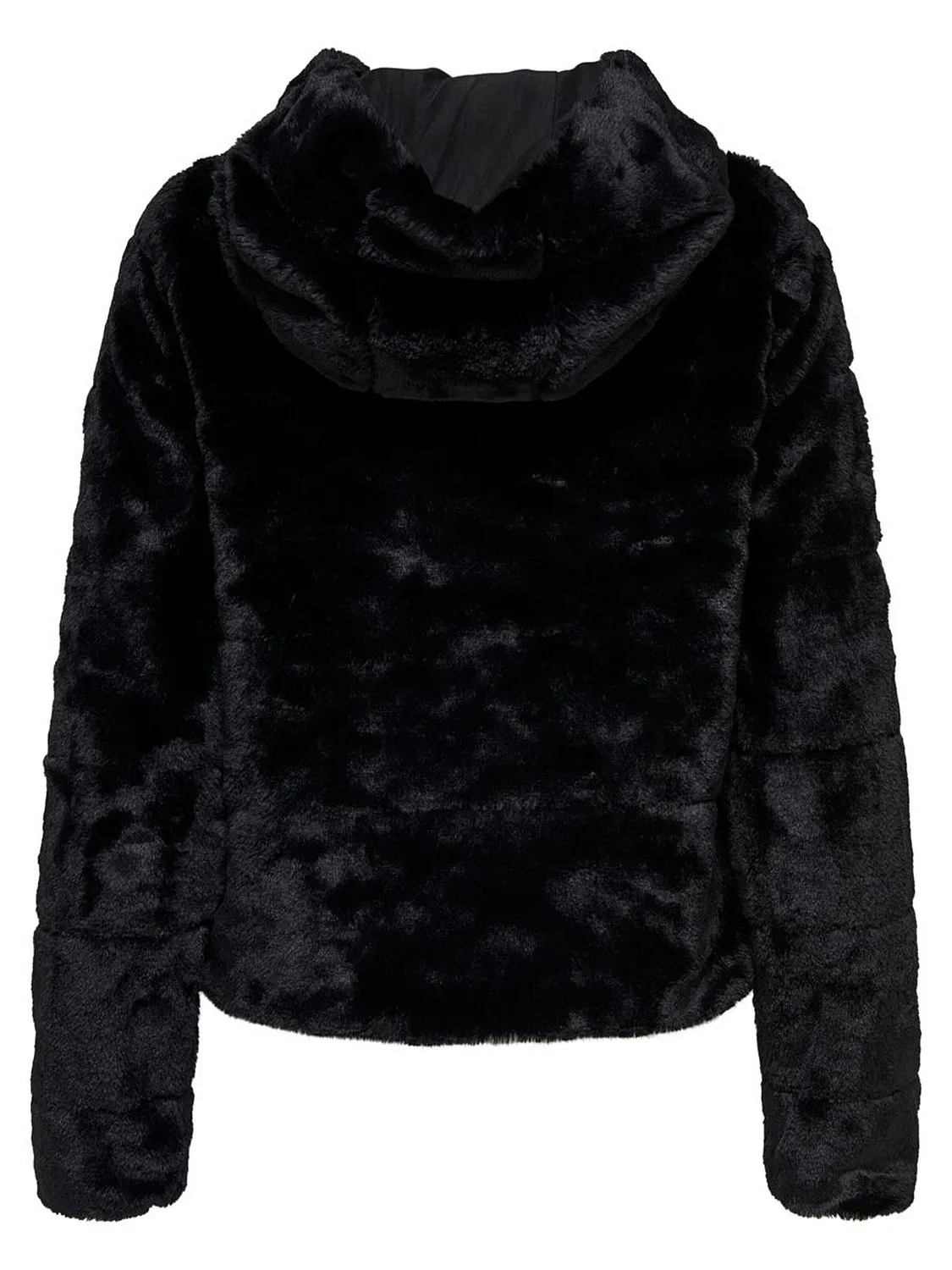 jacket ONLY Chris Fur Hooded - Black - women´s