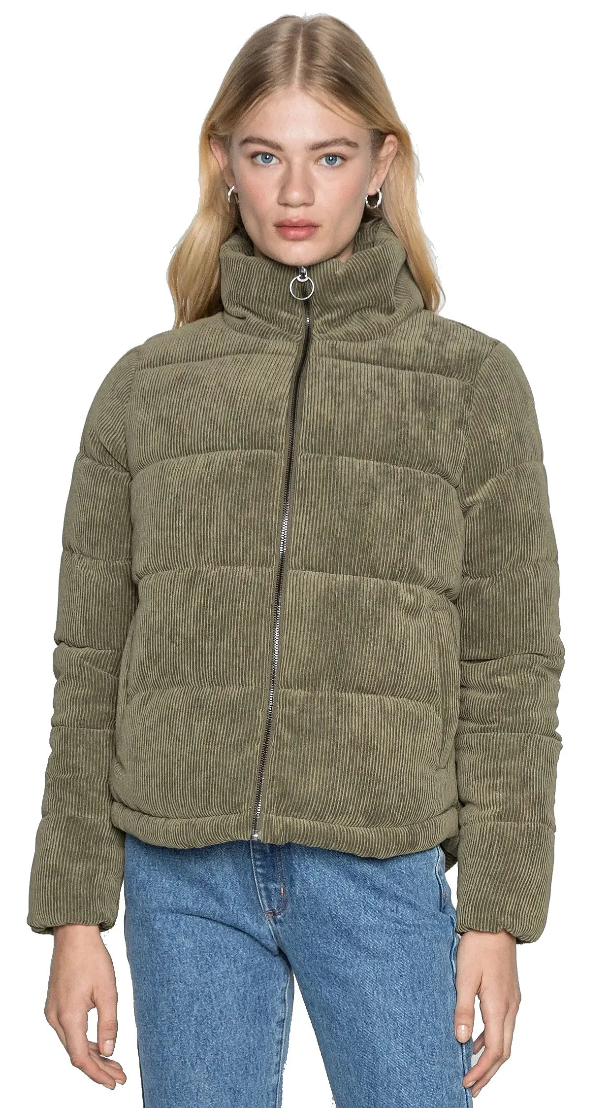 jacket ONLY Dolly Corduroy Puffer - Kalamata - women´s