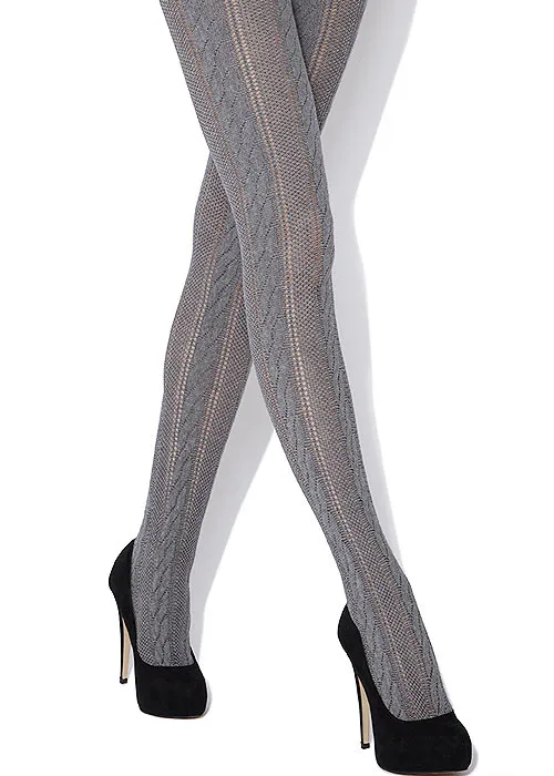 Jonathan Aston Cable Knit Stripe Tights ()