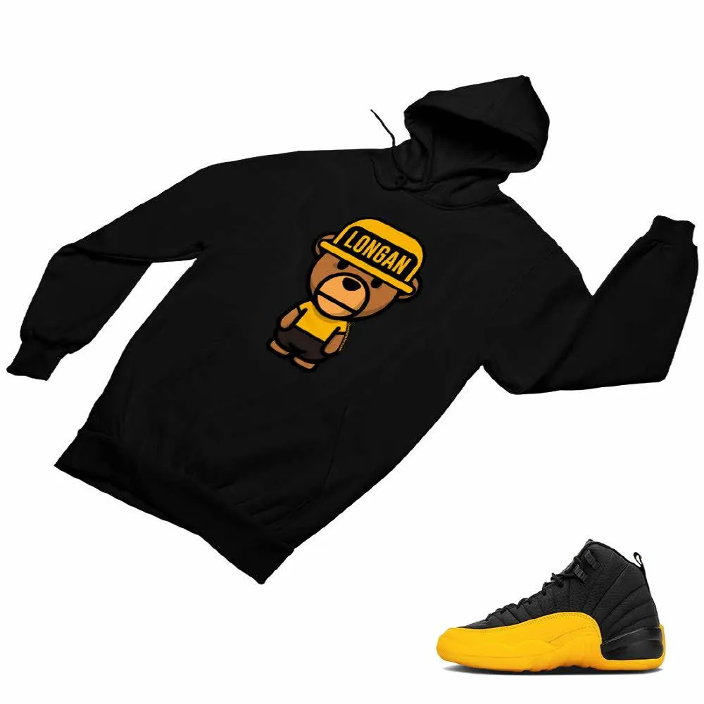 Jordan 12 University Gold Matching Custom Designed Hoodies JD 12-17-17