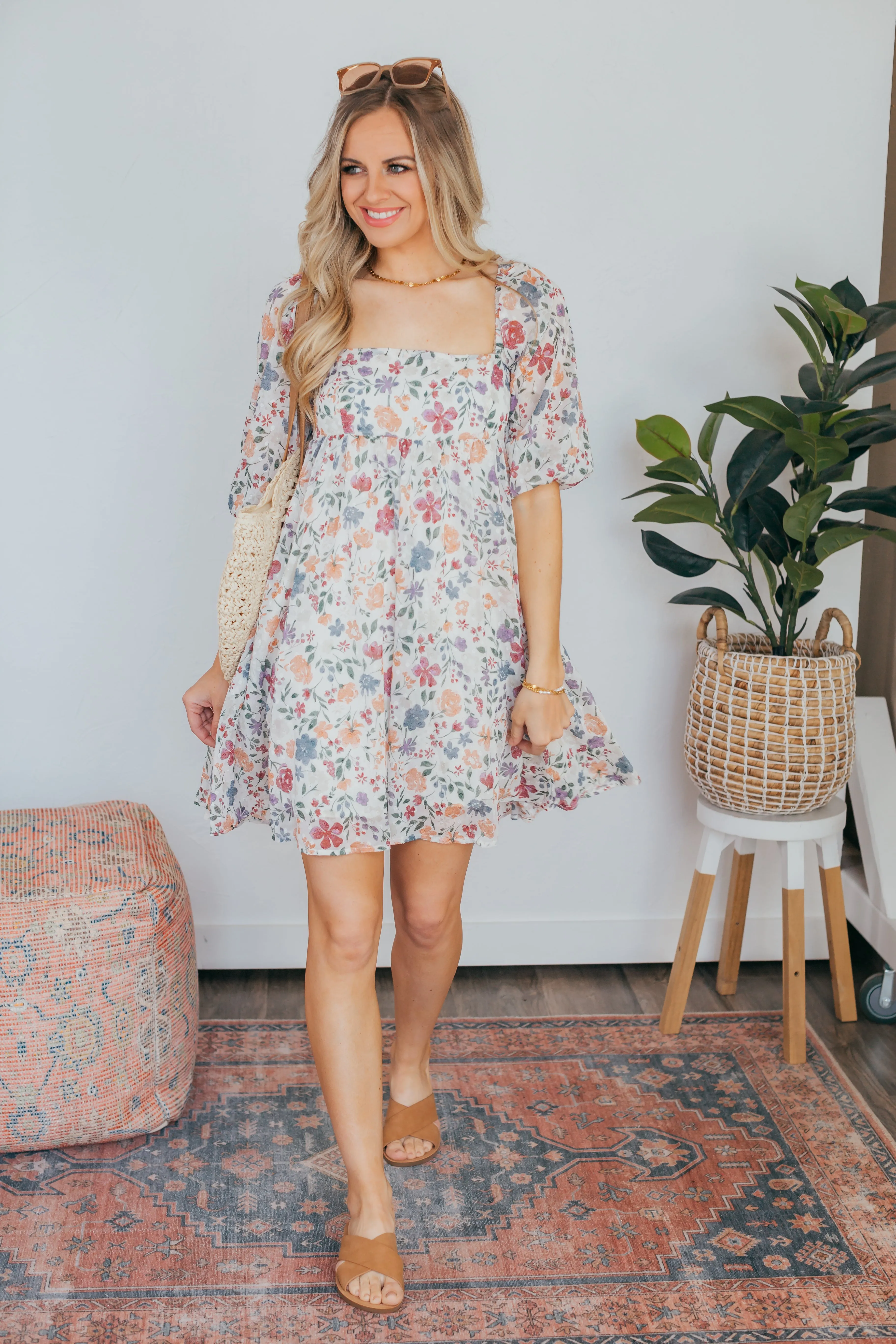 Lala Floral Babydoll Dress