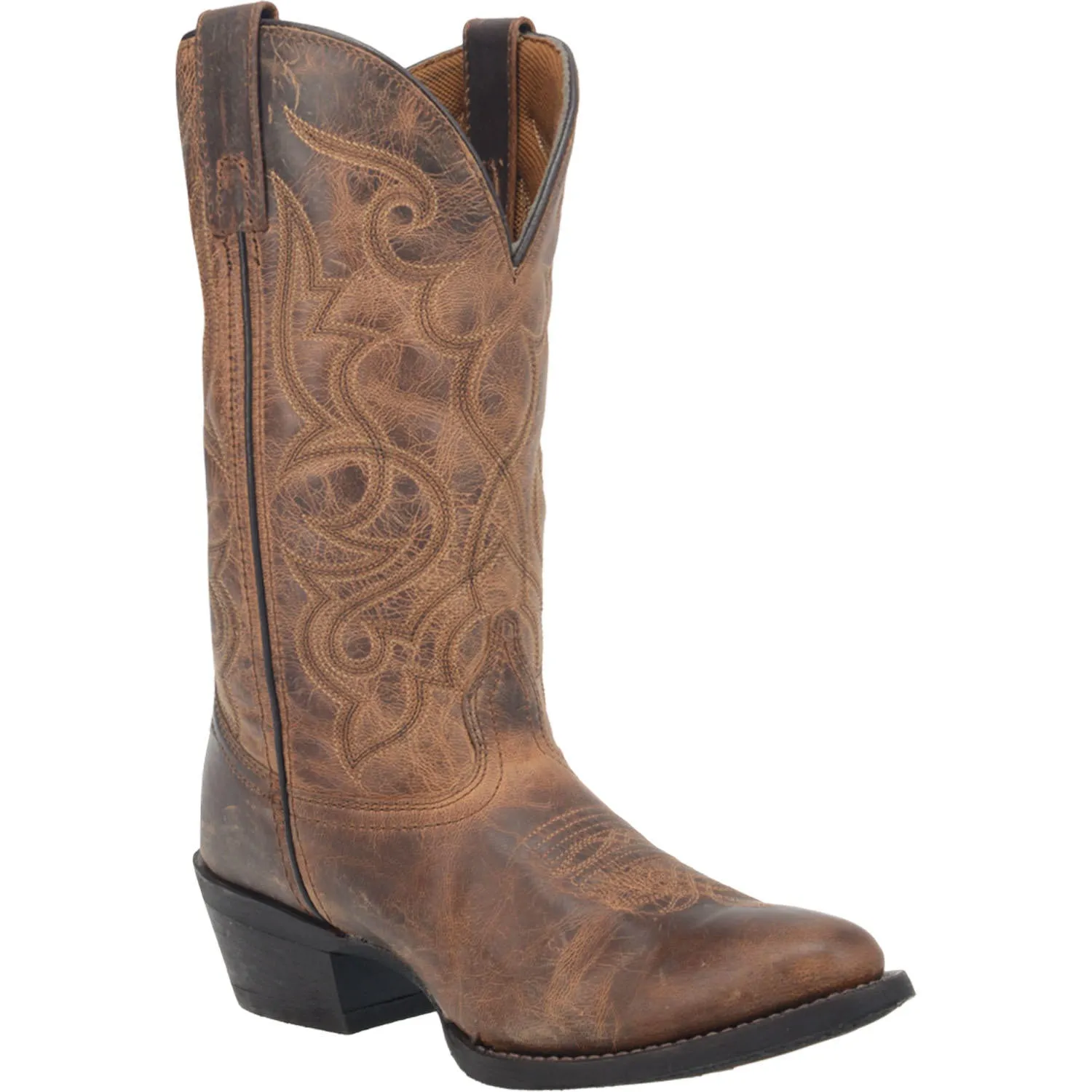 Laredo Women's Maddie Leather Boot - Tan Distressed 51112