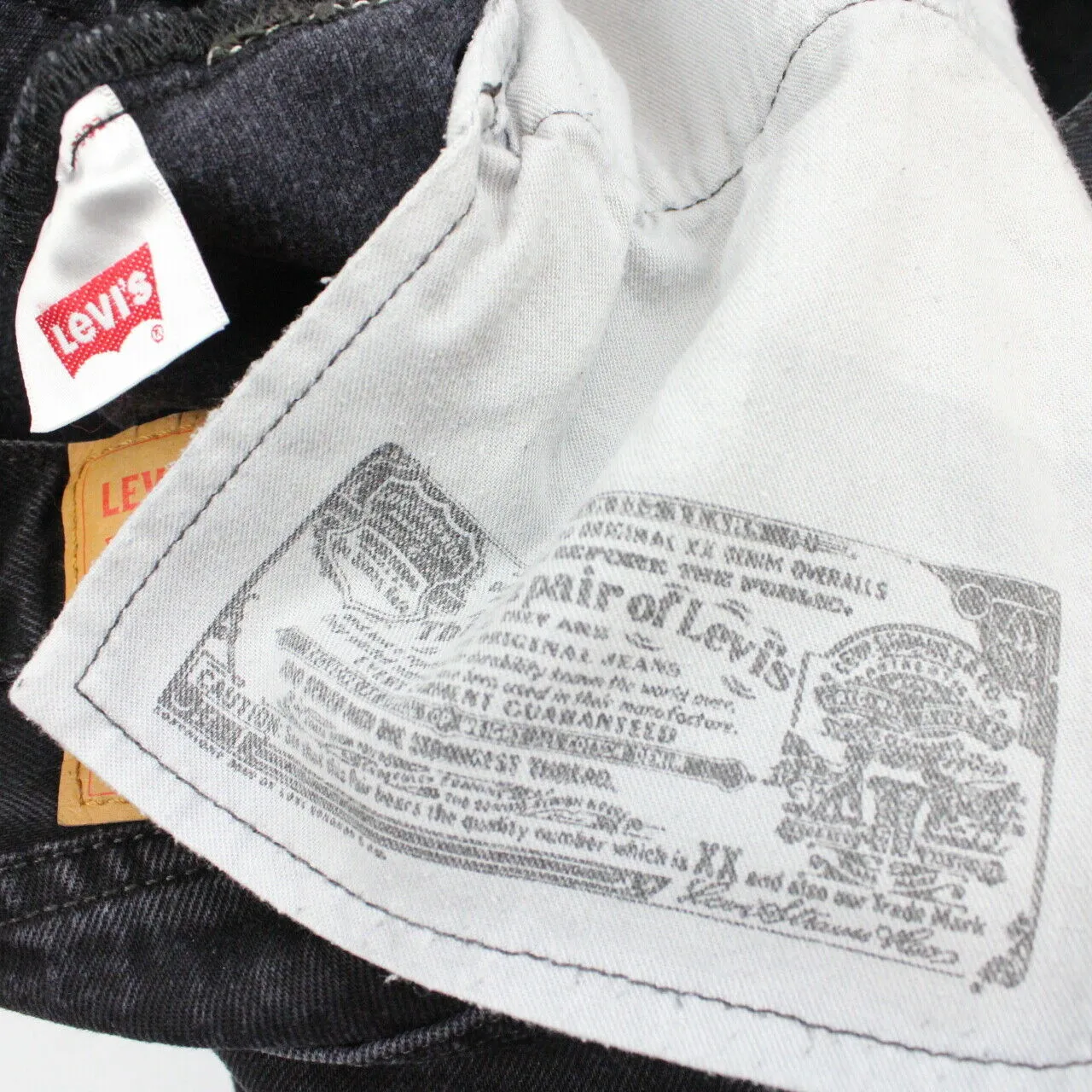 LEVIS 501 Jeans Black Charcoal | W34 L28