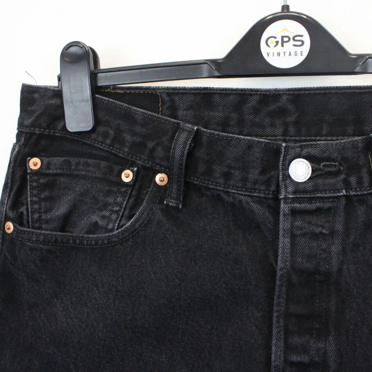 LEVIS 501 Jeans Black Charcoal | W34 L28