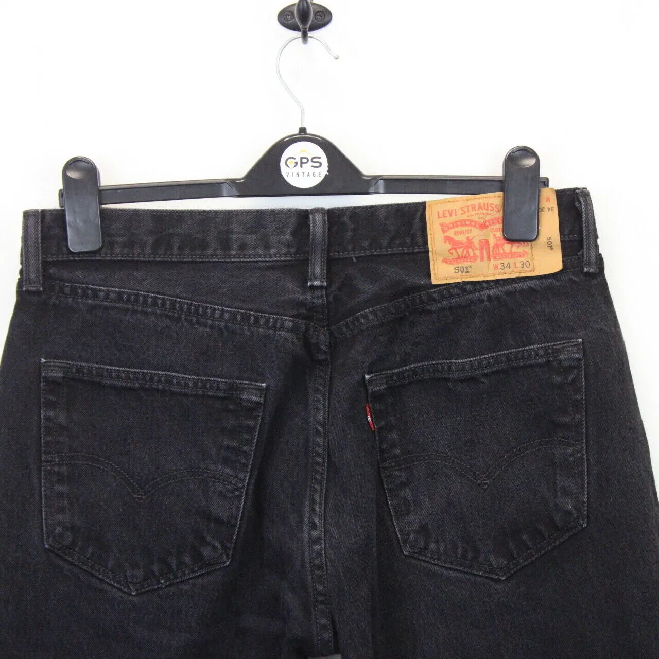 LEVIS 501 Jeans Black Charcoal | W34 L28