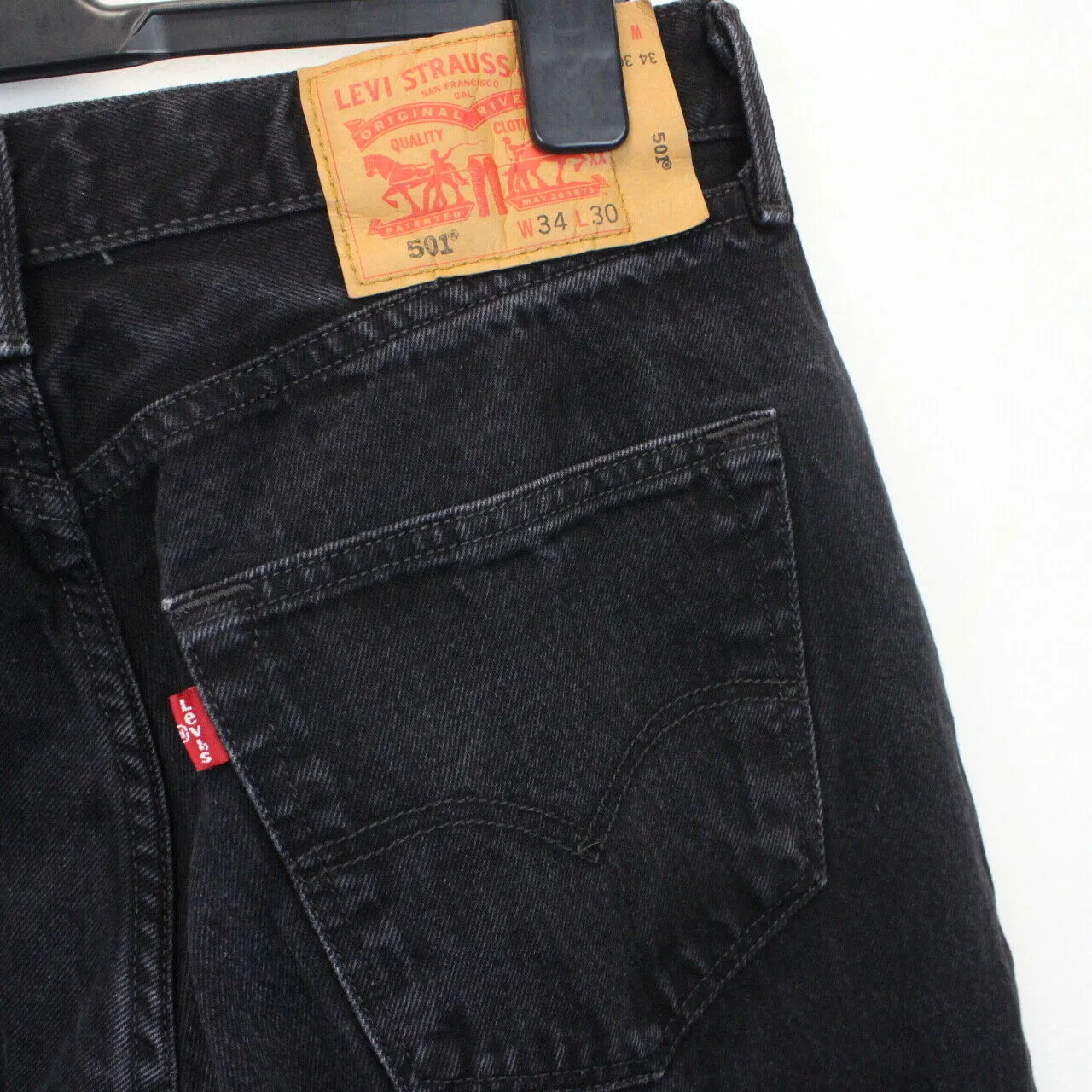 LEVIS 501 Jeans Black Charcoal | W34 L28