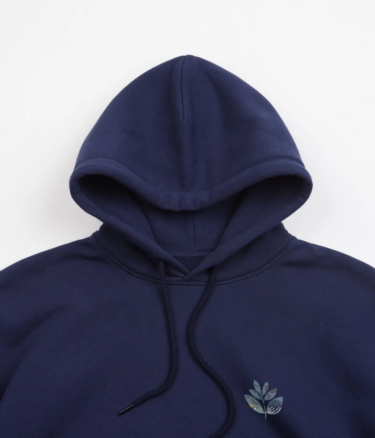 Magenta Sea Plant Hoodie - Navy