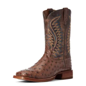 MEN'S Ariat 10034051 Gallup Western Boot Full Quill OStrich