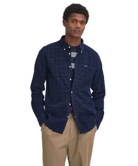 Men's Barbour Harthill Tailored Checked Cord Shirt