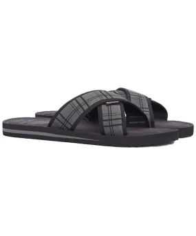 Men's Barbour Tartan Toeman Crossover Beach Sandal