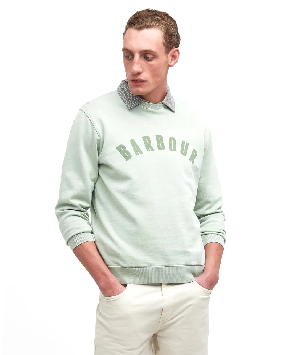 Men's Barbour Terra Dye Logo Crew Neck Sweatshirt