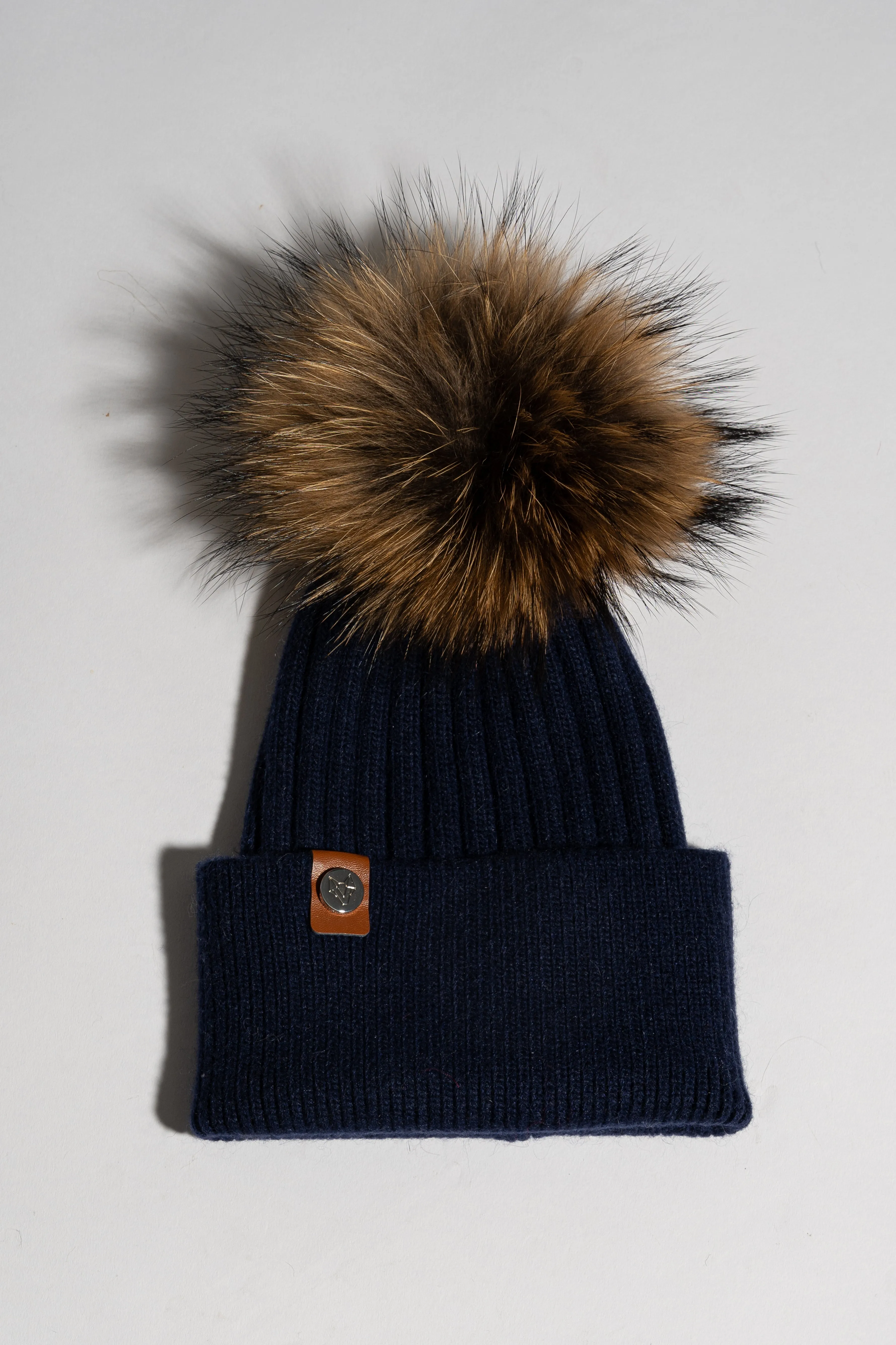 Mens Harley Pom Pom Hat - Navy