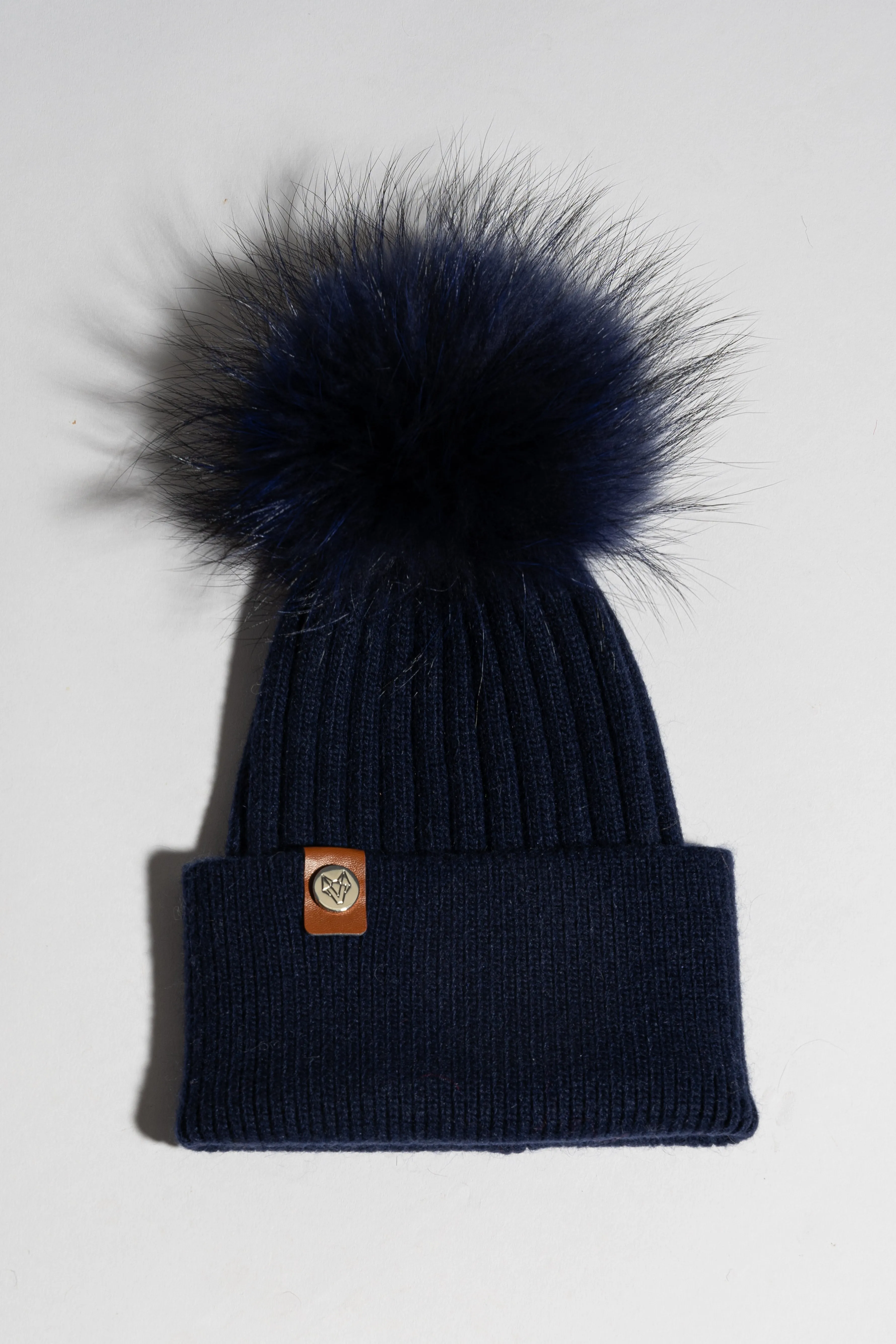 Mens Harley Pom Pom Hat - Navy