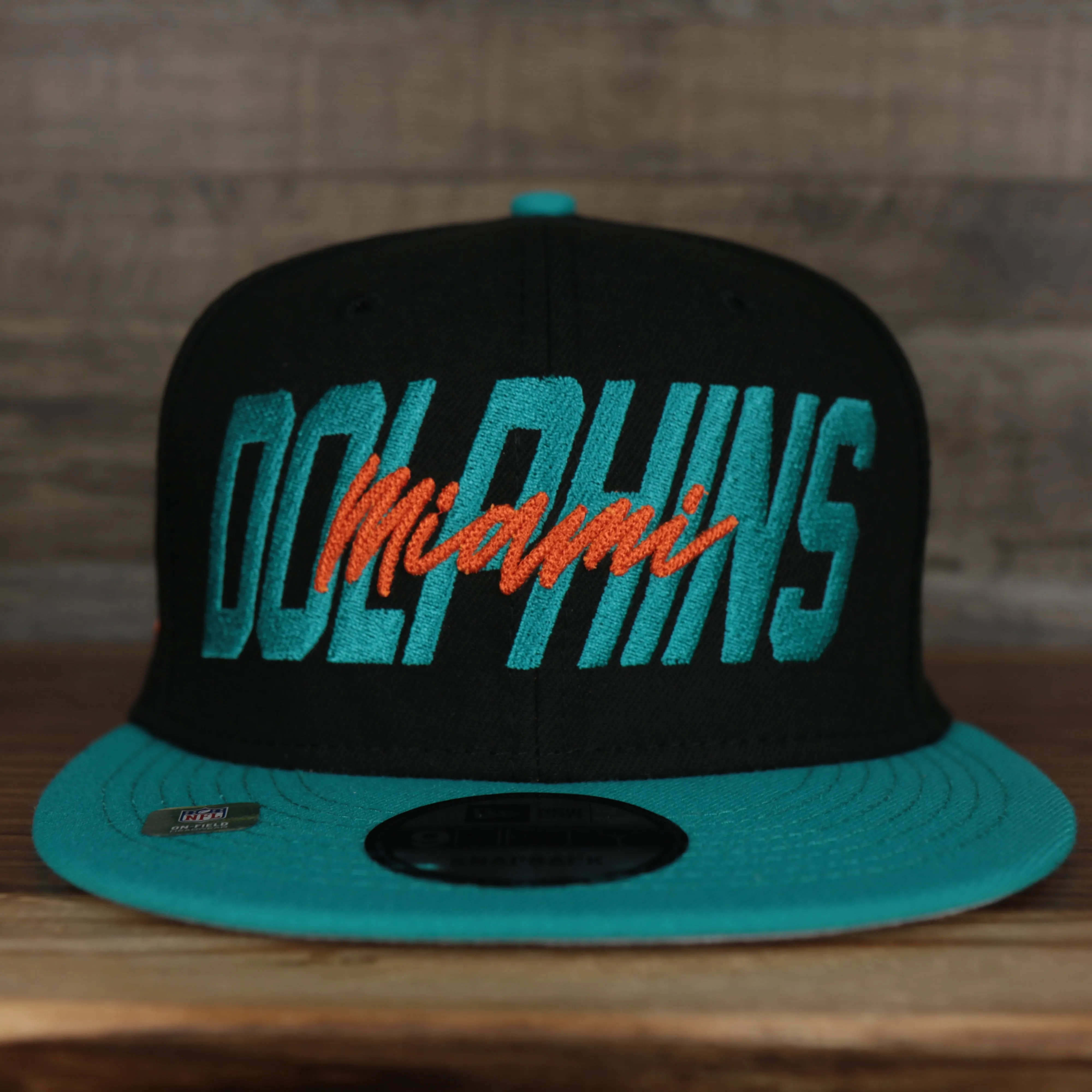 Miami Dolphins 2022 NFL Draft 9Fifty Grey Bottom On-Field Snapback | Black