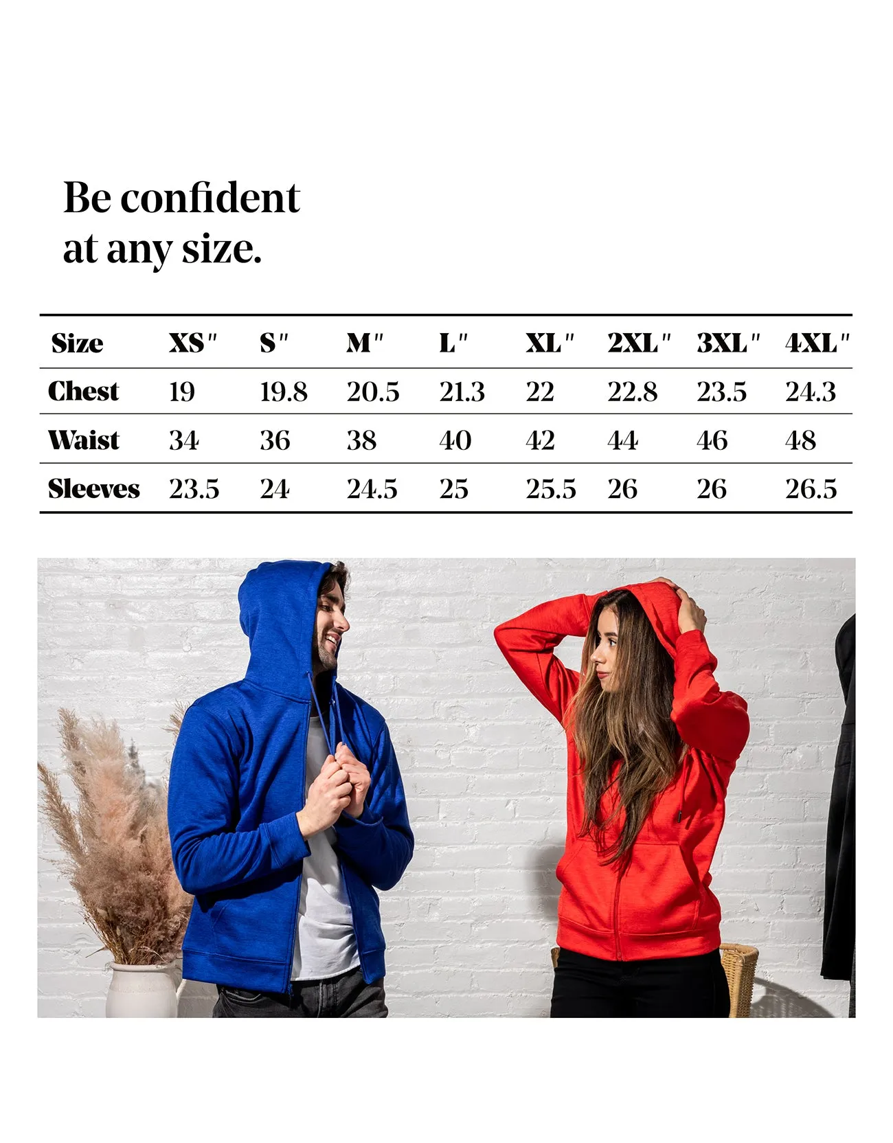 Mio Marino Premium Zip-Up Hoodie for Women with Smooth Matte Finish & Cozy Fleece Inner Lining - Women's Sweater with Hood