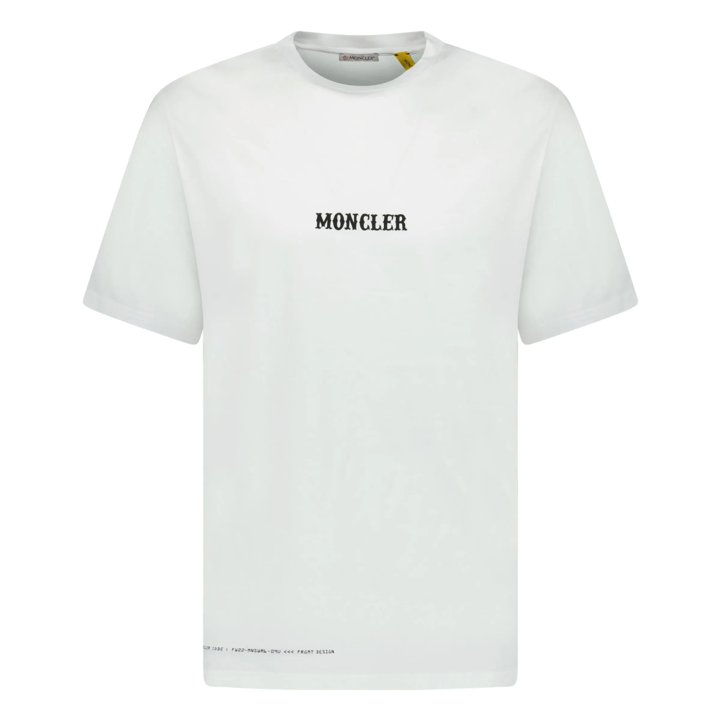 MONCLER WRITING LOGO T-SHIRT WHITE