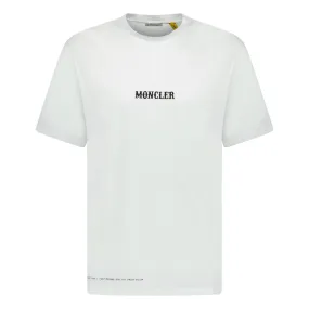 MONCLER WRITING LOGO T-SHIRT WHITE