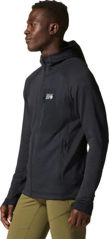 Mountain Hardwear Men's Polartec Power Grid Full Zip Hoody Black | Buy Mountain Hardwear Men's Polartec Power Grid Ful