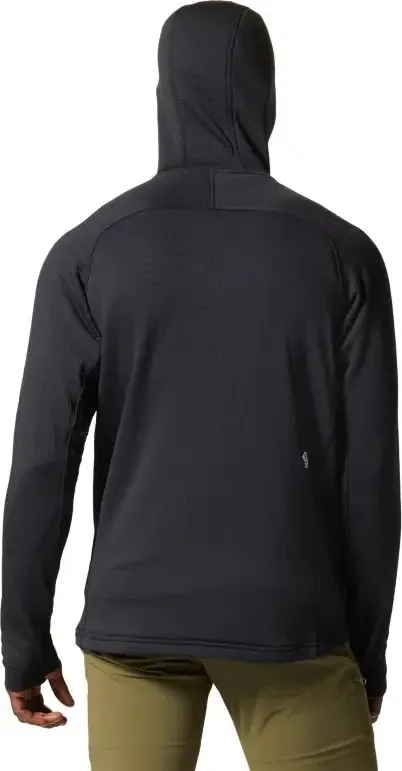 Mountain Hardwear Men's Polartec Power Grid Full Zip Hoody Black | Buy Mountain Hardwear Men's Polartec Power Grid Ful