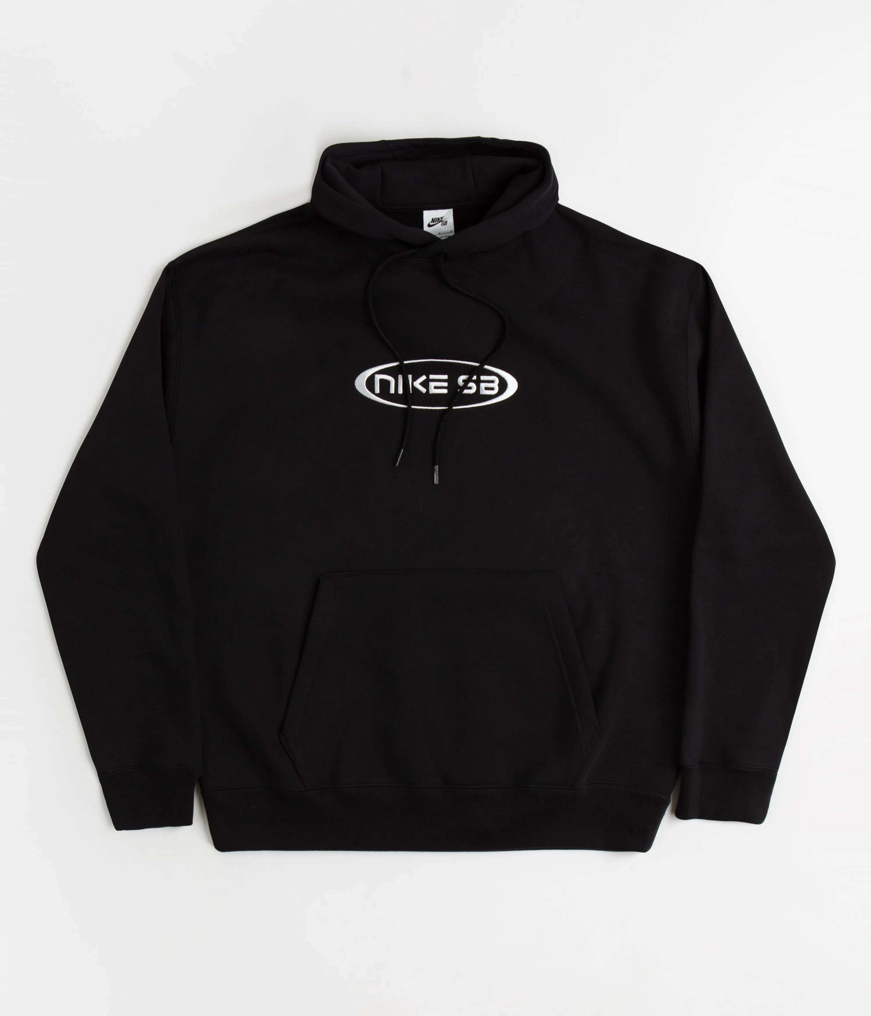 Nike SB Embroidered Graphic Hoodie - Black / White