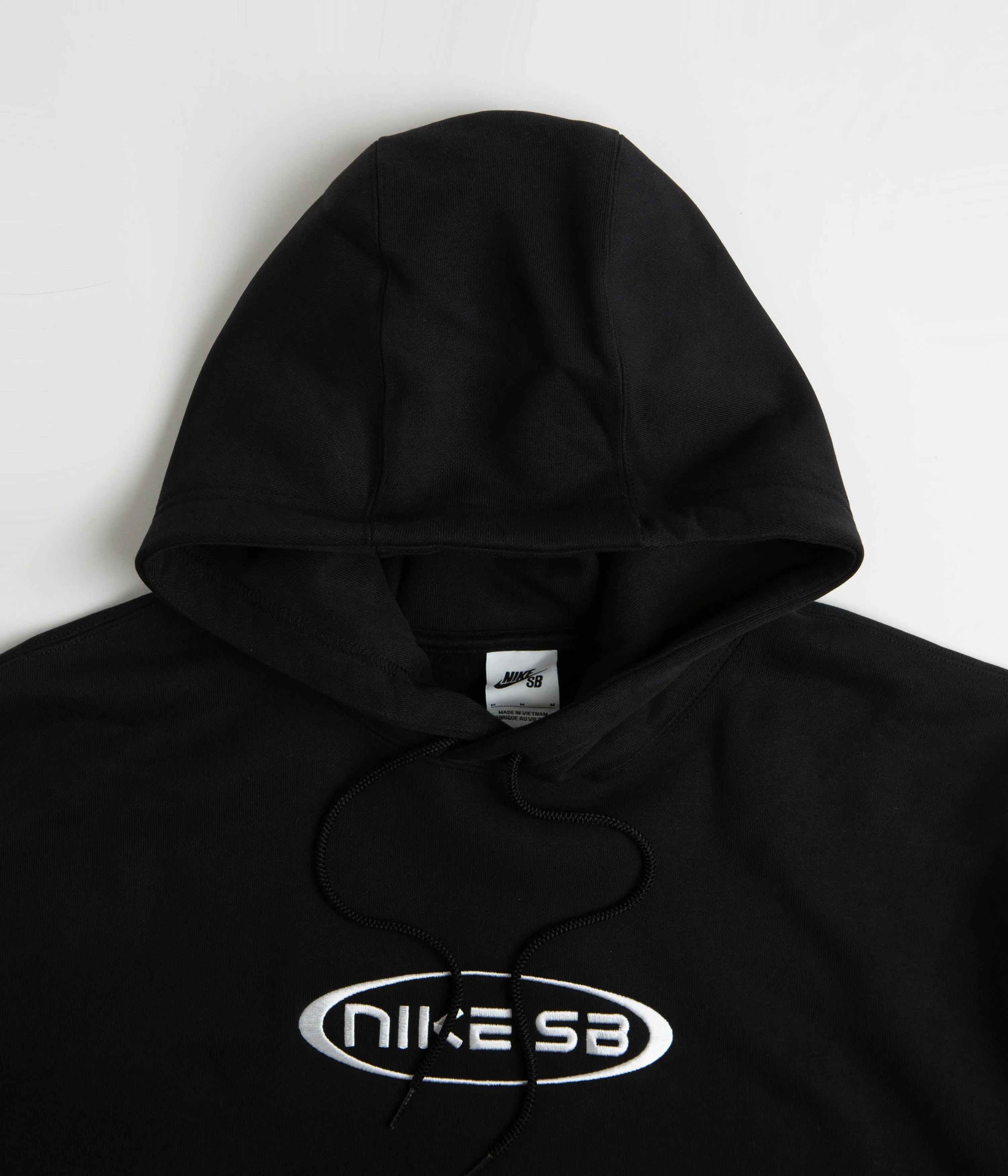 Nike SB Embroidered Graphic Hoodie - Black / White