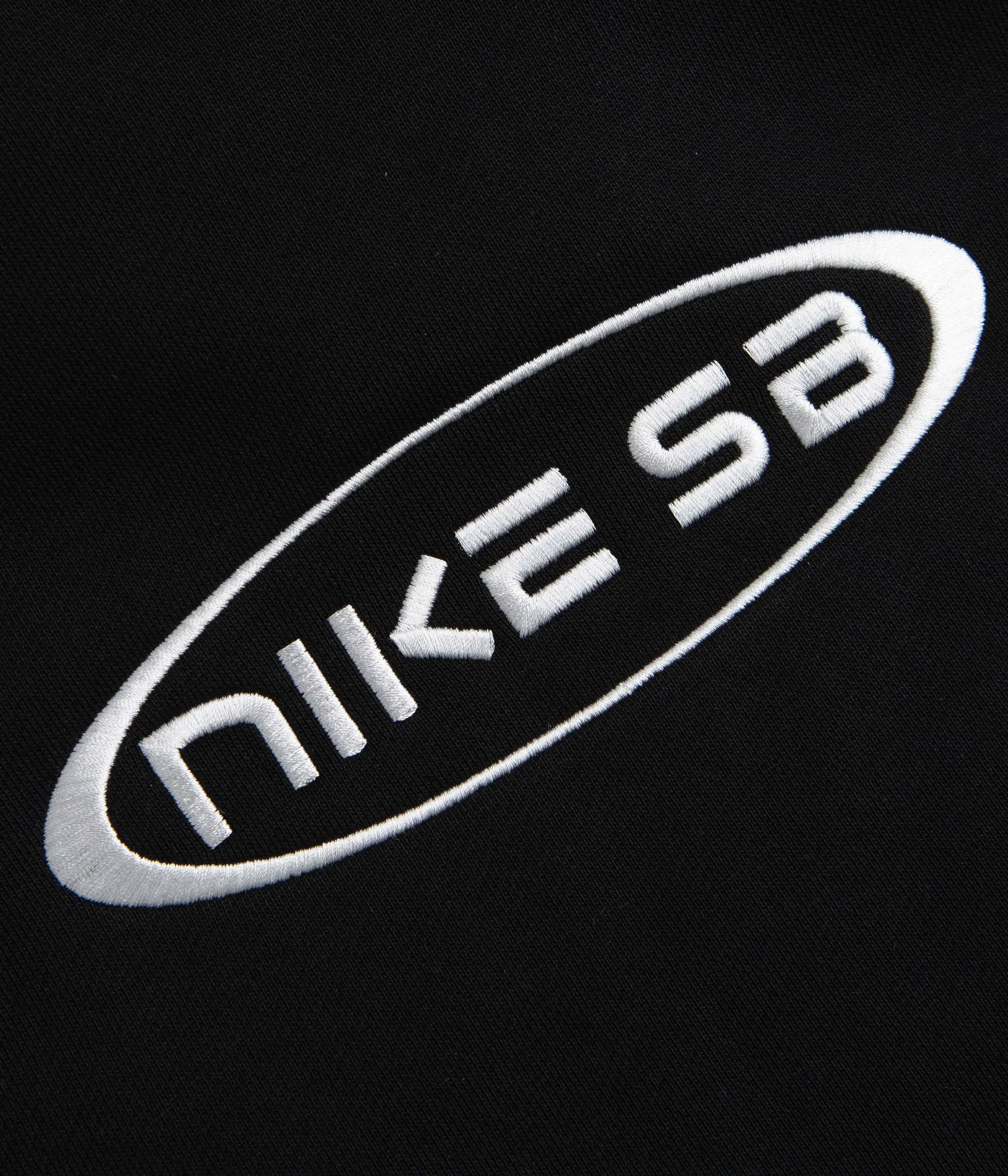 Nike SB Embroidered Graphic Hoodie - Black / White