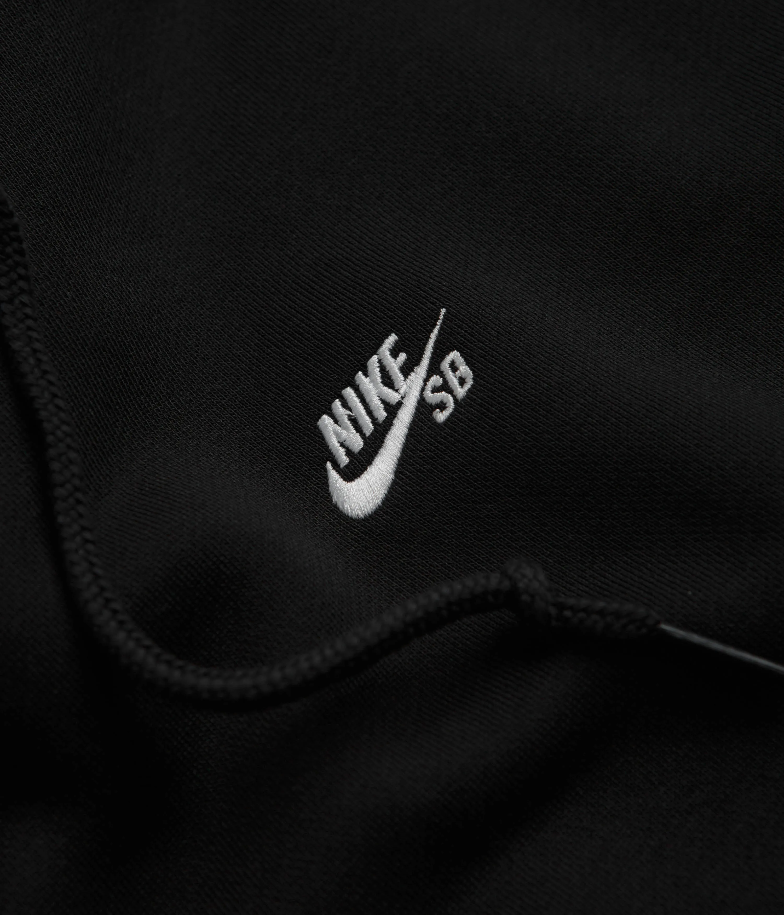 Nike SB Essential Small Logo Hoodie - Black / White