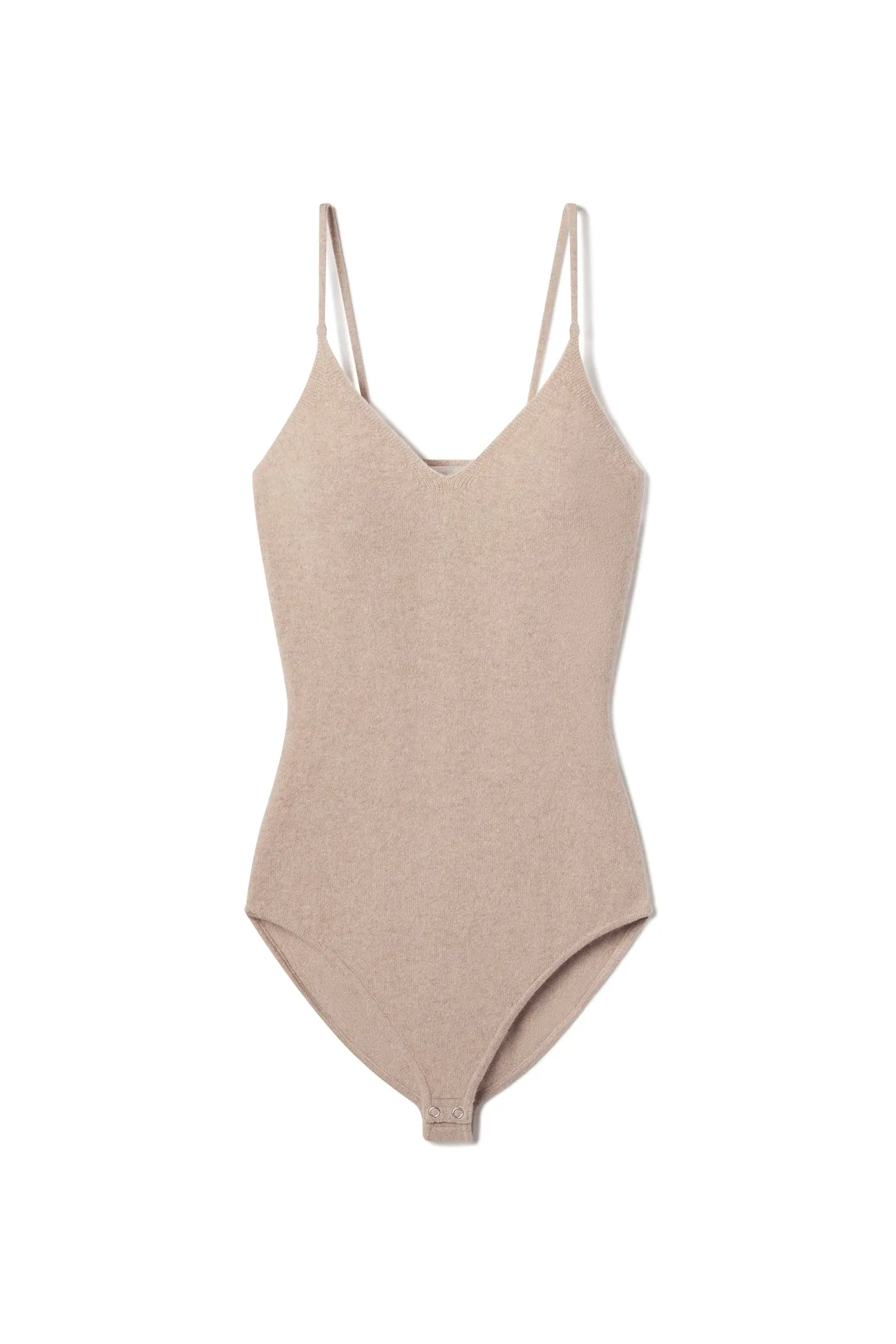 OLIVIA CASHMERE V-NECK BODYSUIT