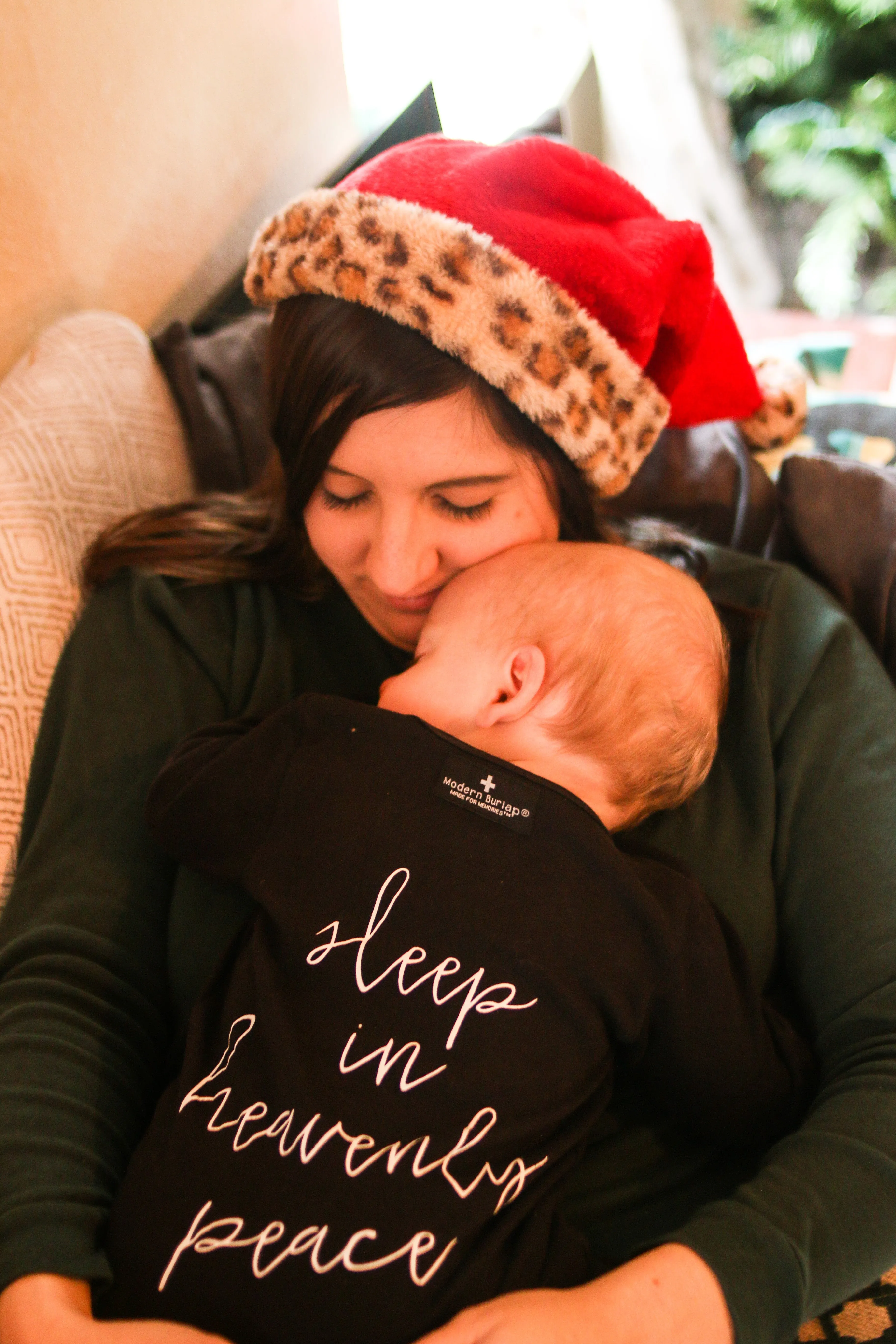 Organic Button Footie -  SLEEP IN HEAVENLY PEACE